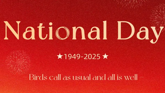 Wish our motherland a happy National Day！